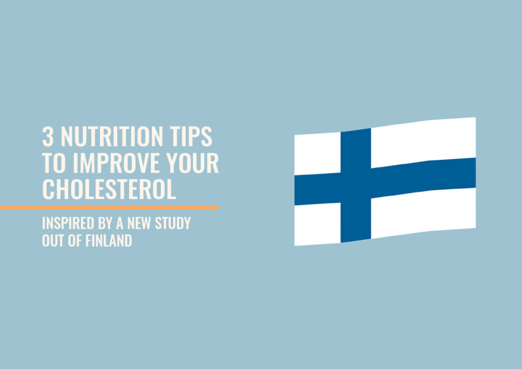 Lowering your cholesterol levels with food