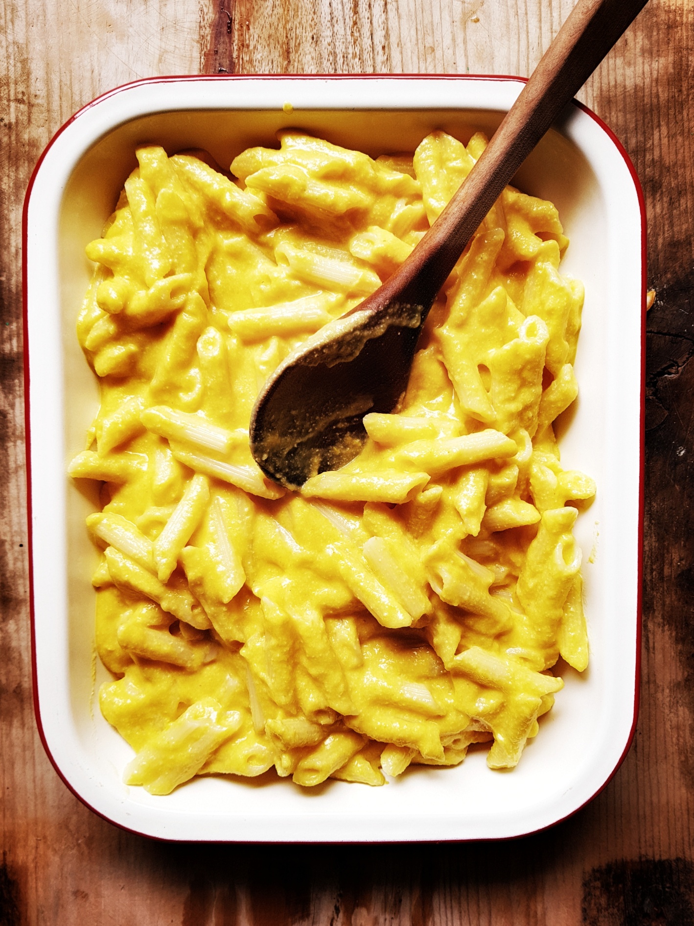 Macroni mixed with Chickpea Miso